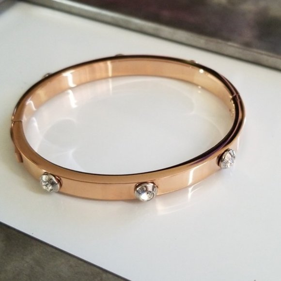 Henri Bendel Crystal Bangle Bracelet / Pet… - Picture 2 of 6